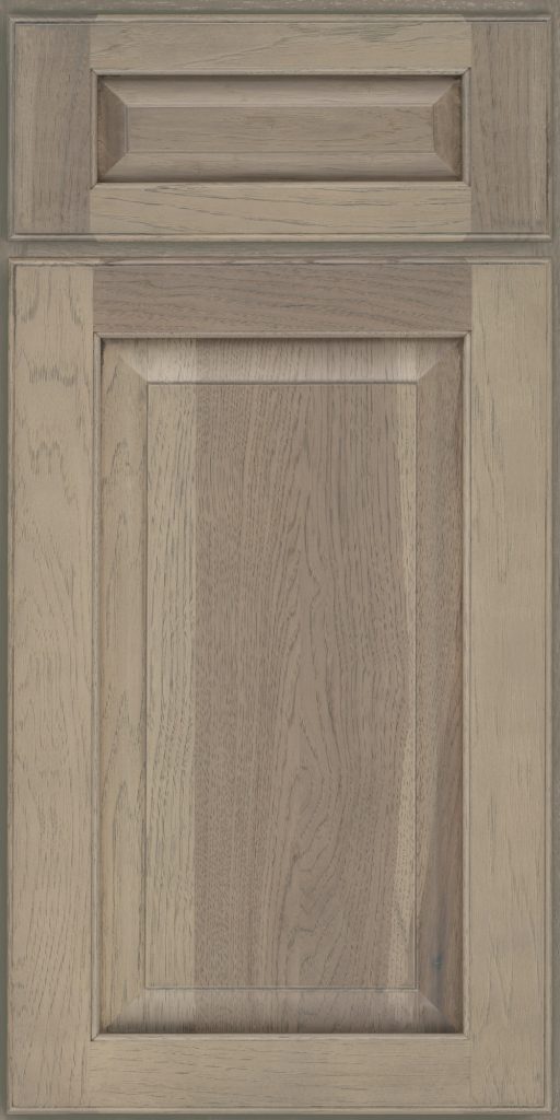 Raised Panel Fox Chase Hickory Monument Grey Cabinets Danville Illinois